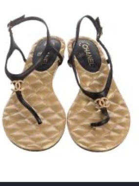 CHANEL Black aSandals